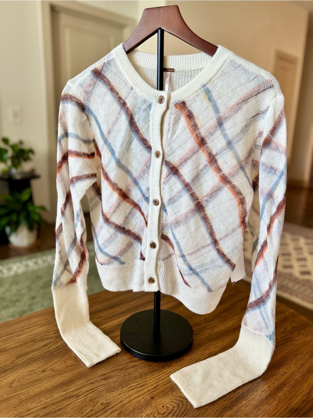 Free People Highland Mist Cardigan - Argyle Sweater